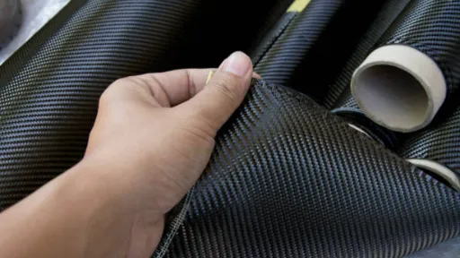 Black carbon fiber composite raw material with hand