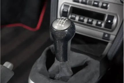Close up of carbon fibre gear