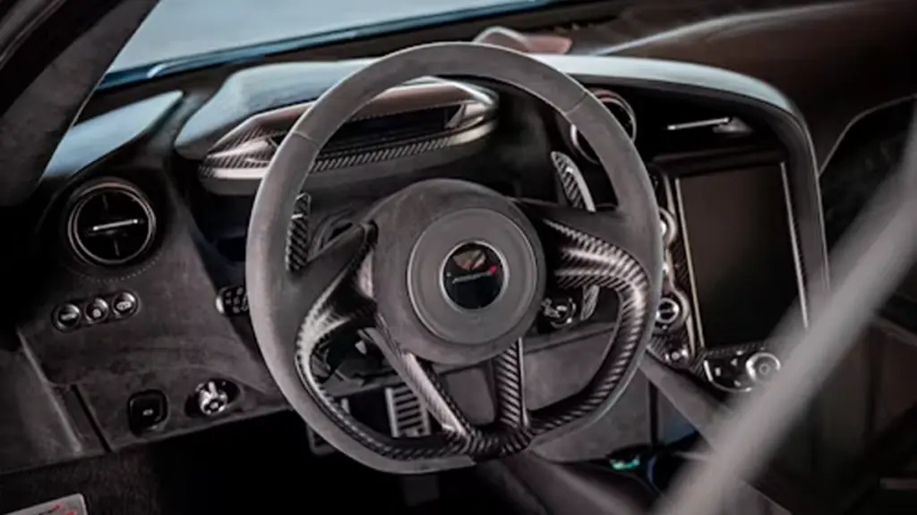 black and silver steering wheel carbon fiber parts
