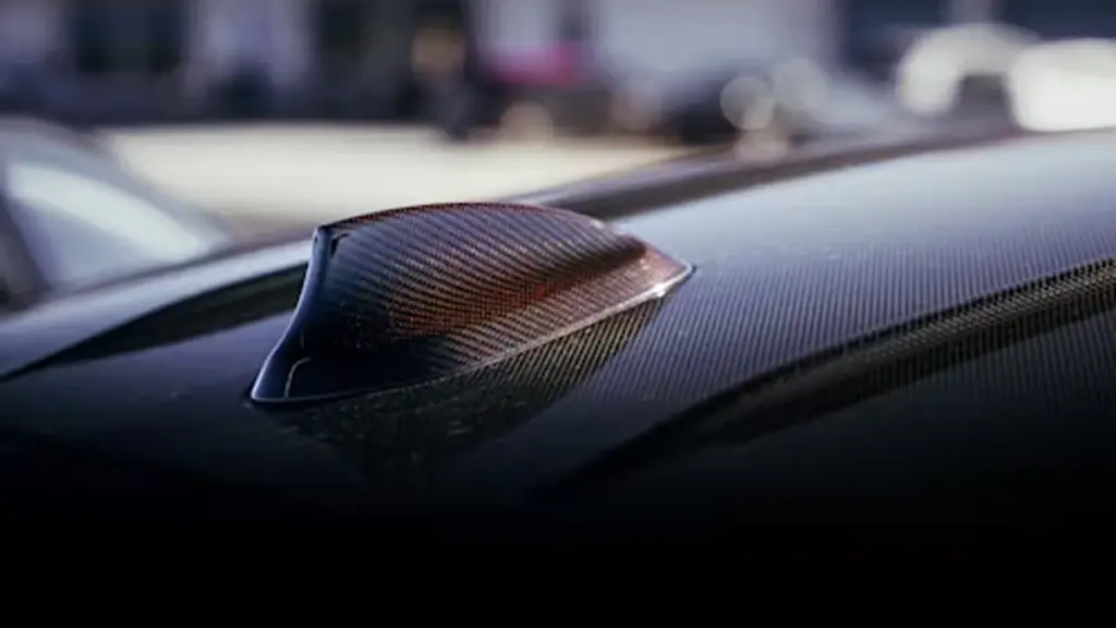 carbon fiber shark fin antenna car