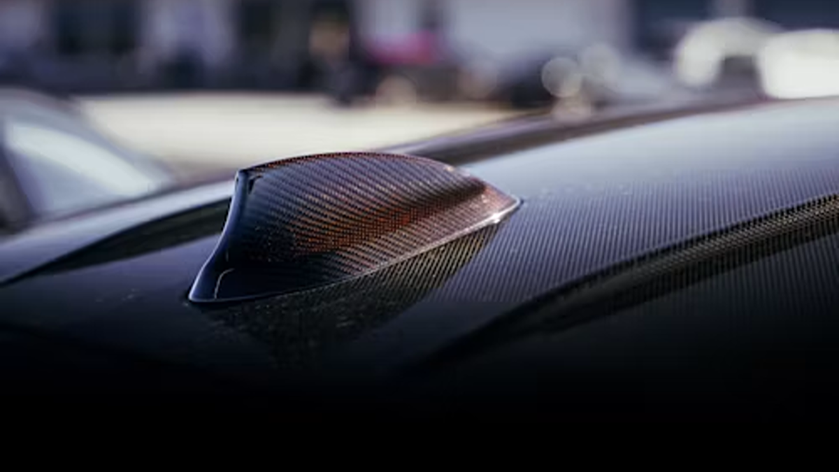 carbon fiber shark fin antenna car